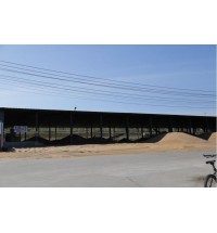 內蒙古小麥龐大的晾曬場地